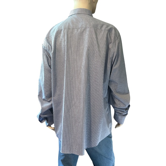 EGARA Dress Shirt Profilo Tessile 100% Cotton No Iron Men's Wearhouse NWOT - Picture 9 of 16